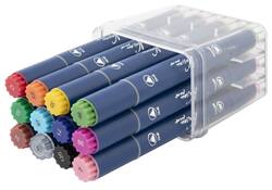 Alcoholmarkers Nassau Arts duopunt set à 12 kleuren