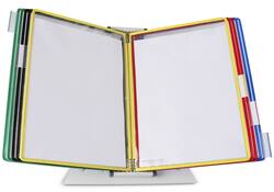 Zichtpanelensysteem bureau Tarifold metaal A4 met 10-tassen assorti