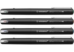 Fineliner STABILO dr!ver medium assorti 4 stuks