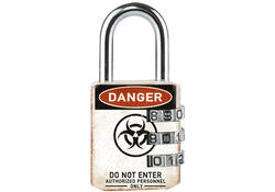 Hangslot Masterlock 3-cijfer combinatie 30mm danger motief