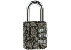 Hangslot Masterlock 3-cijfer combinatie 30mm 4 patronen ass