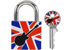 Hangslot Masterlock 30mm gitaar motief