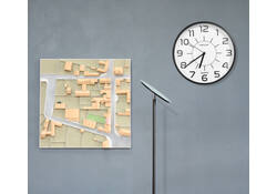Wandklok Unilux Pop Ø 30.5cm kunststof zwart