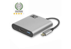 Adapter ACT USB-C multiport voor 1 HDMI monitor