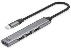 Hub ACT USB-C 3x USB-A 2.0 en 1x USB-A 3.0