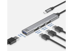 Hub ACT USB-C 3x USB-A 2.0 en 1x USB-A 3.0