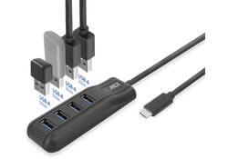 Hub ACT USB-C 3.0 4 poorts USB-A