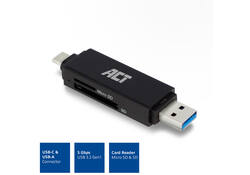 Kaartlezer ACT USB-C/USB-A 3.0