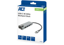 Dockingstation ACT USB-C 4K voor 1 HDMI monitor