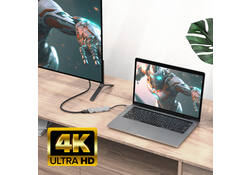 Adapter ACT USB-C 4K multiport voor 2 HDMI monitoren