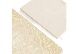 Notitieboek de KEMPEN Cotton Vanilla 171x220mm lijn 192 pagina's 90gr wit