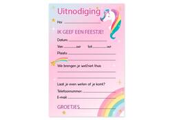 Uitnodigingskaarten Unicorn