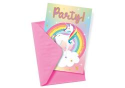 Uitnodigingskaarten Unicorn