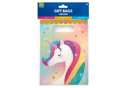Cadeau tasjes Unicorn papier 23x16,5cm 6 stuks
