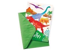 Uitnodigingskaarten Dino