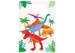 Cadeau tasjes Dino papier 23x16,5cm 6 stuks