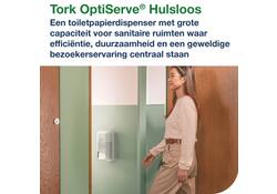 Toiletpapier Tork T7 Advanced Optiserve Coreless 2-laags 94m wit 472630