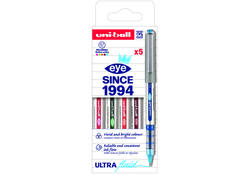 Rollerpen Uni-ball Eye UB157 medium assorti 5 stuks