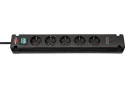 Stekkerdoos Brennenstuhl Bremounta 5 voudig inclusief 2 USB C 3 meter zwart