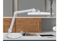 Werkpleklamp MAUL Intro LED dimbaar op voet wit