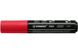 Acrylmarker STABILO Free Acrylic T800C karmijnrood
