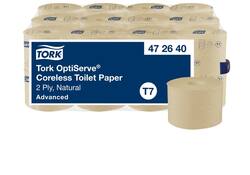 Toiletpapier Tork T7 Advanced Optiserve Coreless 2-laags 94m naturel 472640