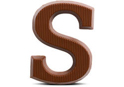 Chocoladeletter van Dijk melk S 40 gram