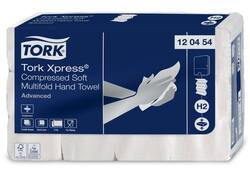 Handdoek Tork H2 Xpress compressed Advanced multifold 2-laags 212x320mm 12x200 vel wit 120454