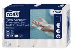 Handdoek Tork H2 Xpress compressed Premium multifold 2-laags 212x320mm 12x170 vel wit 100888