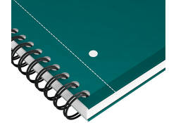 Spiraalblok Oxford International Notebook A4+ lijn groen