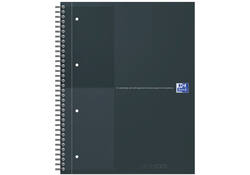 Spiraalblok Oxford International Notebook A4+ lijn zwart