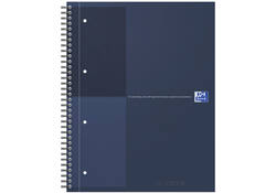 Spiraalblok Oxford International Notebook A4+ lijn blauw