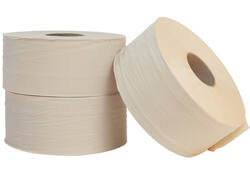 Toiletpapier The Good Roll jumbo klein bamboe 2-laags 18x180m naturel