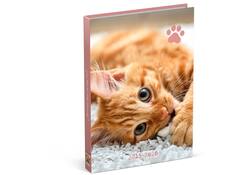 Schoolagenda 25-26 Lannoo Cats 1dag/1pagina roze