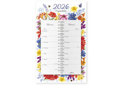 Kalender 2026 Marjolein Bastin Bloemen Schild 7dagen/1pagina