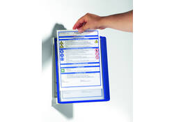 Wandelement Durable Vario Wall met 5-tassen blauw