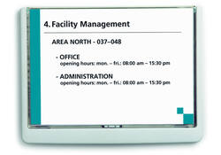 Deurbordje Durable Click sign A5 liggend wit