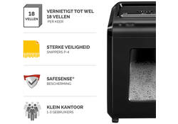 Papiervernietiger Fellowes Powershred 92CS snippers 4x38mm