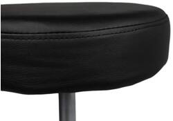 Tabouret kruk Office standaard met gasveer harde wielen zw