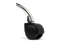 Tabouret kruk Office standaard met gasveer harde wielen zw