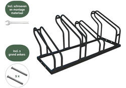Fietsenrek BRASQ 4 fietsen BS400 zwart