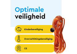 Verlengkabel BRASQ 20m oranje