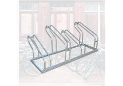 Fietsenrek BRASQ 4 fietsen BS400 zilver