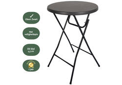 Statafel BRASQ 80cm BT100 zwart