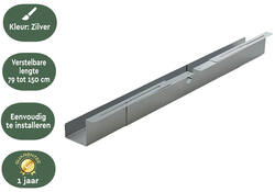 Kabelgoot BRASQ verstelbaar 75-150cm CT100 zilver