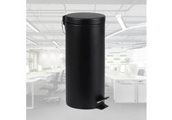 Pedaalemmer BRASQ 30 liter zwart