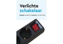 Stekkerdoos BRASQ 5 voudig 5 meter zwart