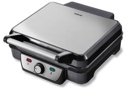 Contactgrill Inventum 1800 Watt zwart/RVS