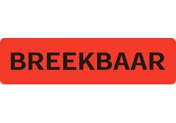 Waarschuwingsetiket IEZZY breekbaar 75mmx20mm 500 stuks