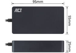 Laptop Oplader ACT Compact universeel 65W